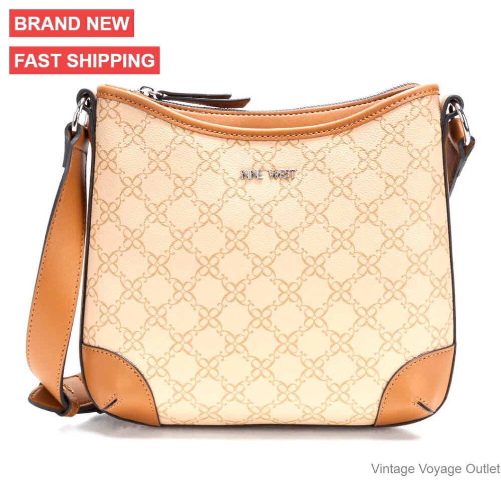 Small Faux Leather Crossbody Bag With Adjustable Strap, Zipper Closure